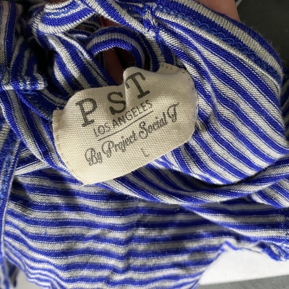 Project Social T | NWT Blue Tied Racerback Tank Top - Picture 8 of 9